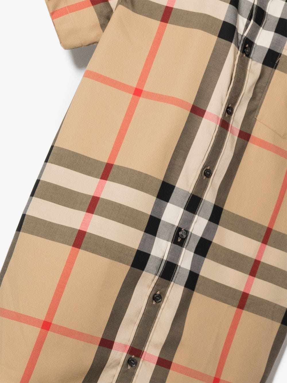 фото Burberry kids платье-рубашка в клетку vintage check