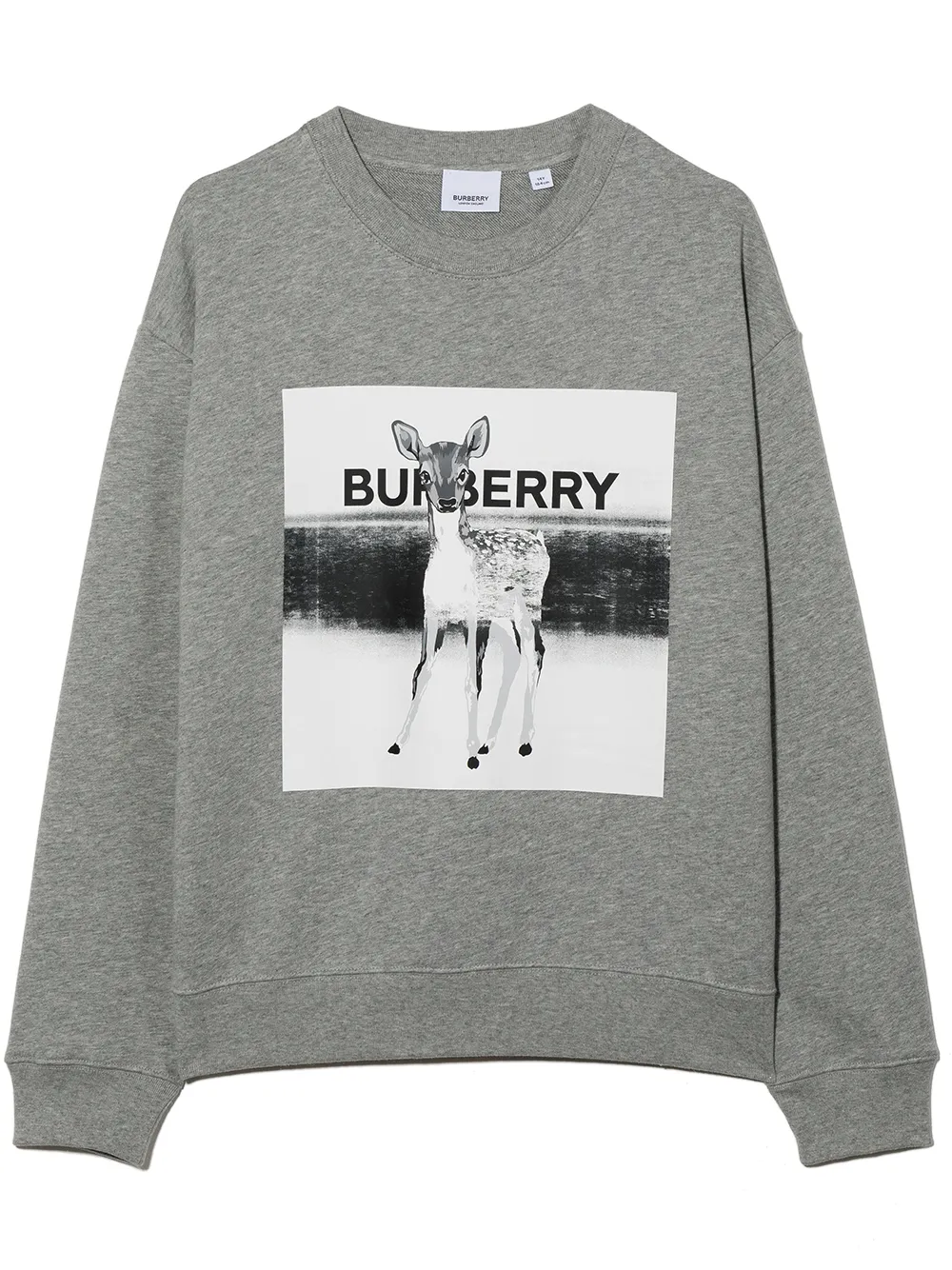 BURBERRY TEEN LOGO DEER-PRINT SWEATSHIRT