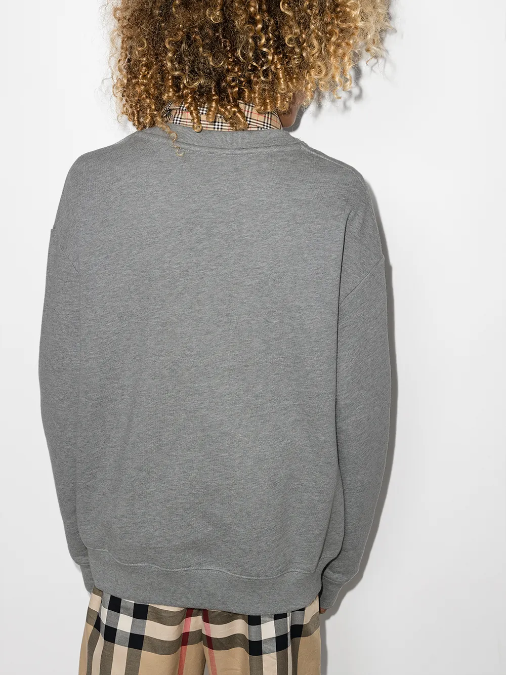 BURBERRY TEEN LOGO DEER-PRINT SWEATSHIRT