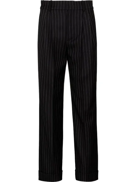 Saint Laurent cropped pinstripe trousers