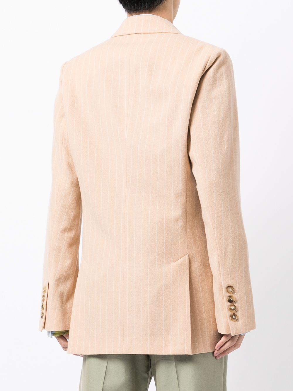 Shop Bed J.w. Ford Striped Blazer Jacket In Weiss