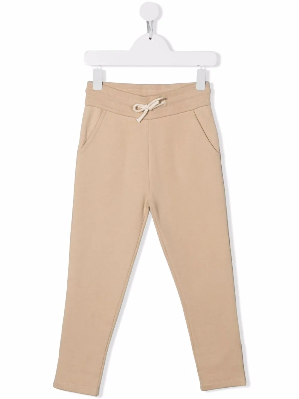 

Bonpoint drawstring-waist cotton track trousers - Neutro