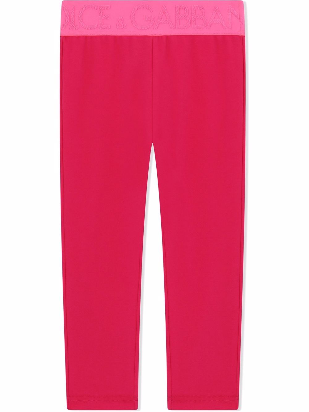 

Dolce & Gabbana Kids leggins con logo en la pretina - Rosado