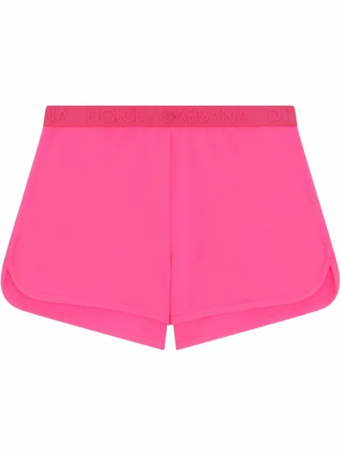 Dolce & Gabbana Kids logo waistband shorts