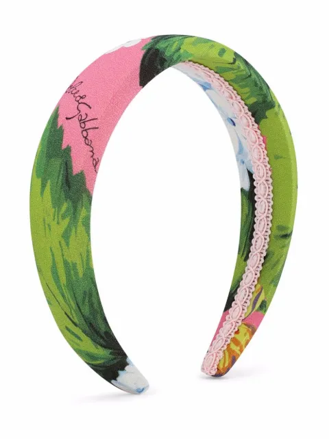 Dolce & Gabbana Kids طوق رأس بطبعة زهور