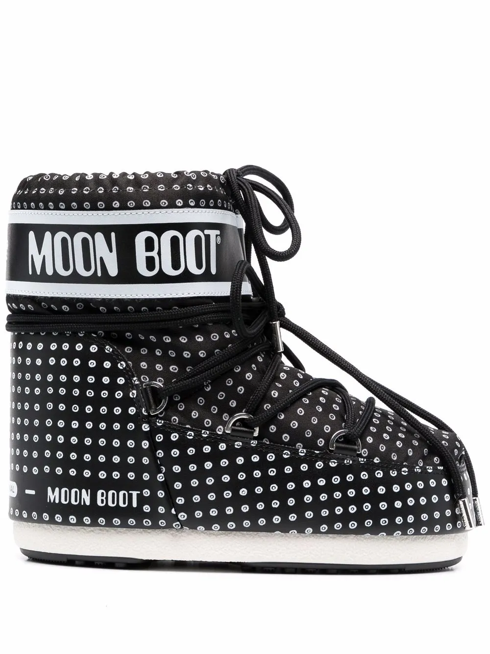 

Moon Boot botas con parche del logo - Negro