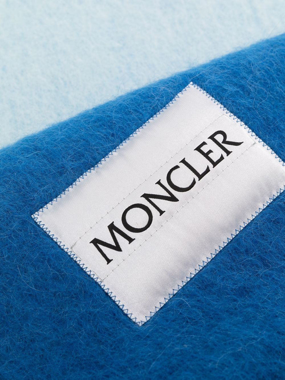 Moncler gradient-effect Fringed Scarf - Farfetch