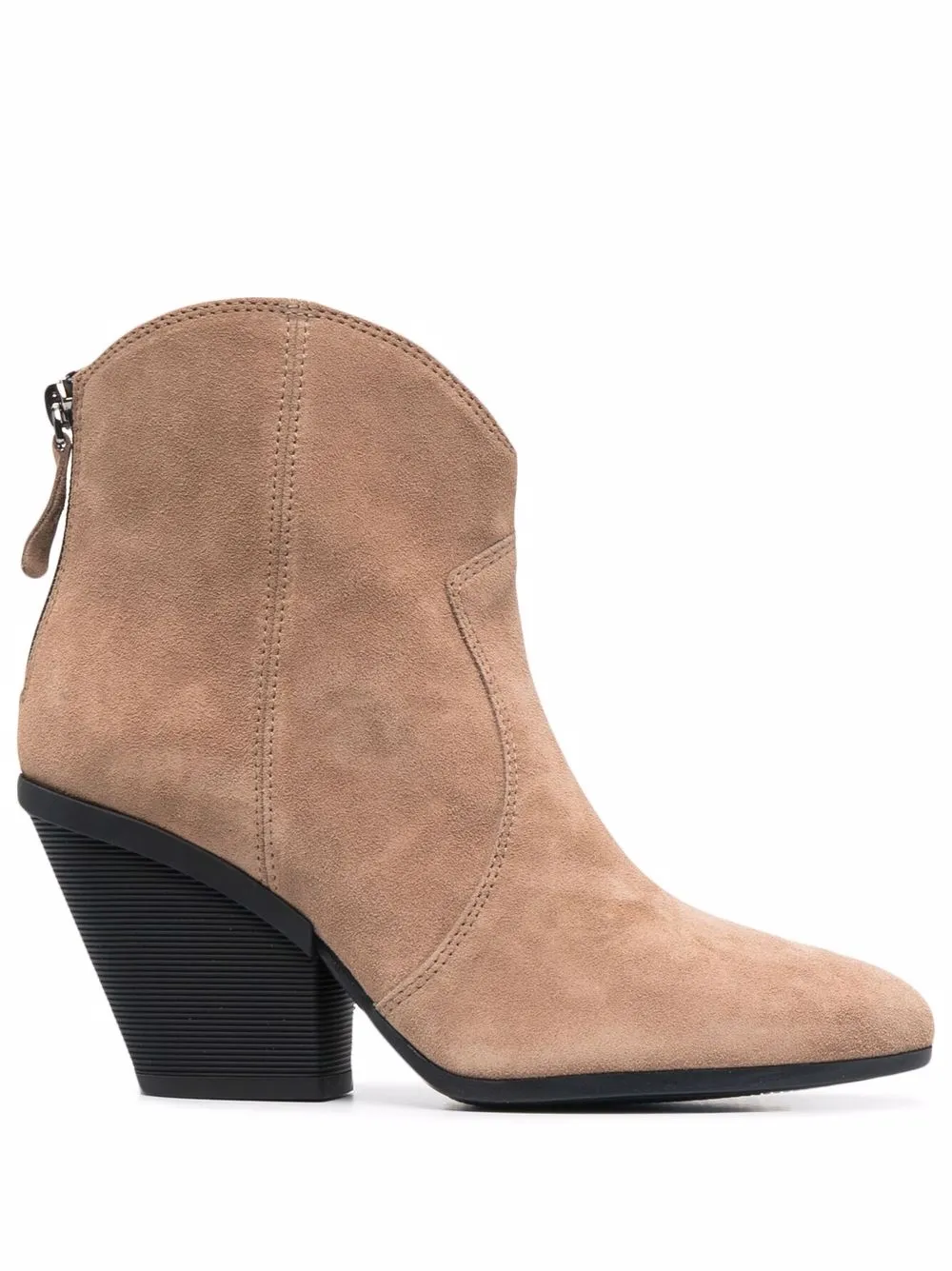 

Hogan suede tapered-heel ankle boots - Neutrals