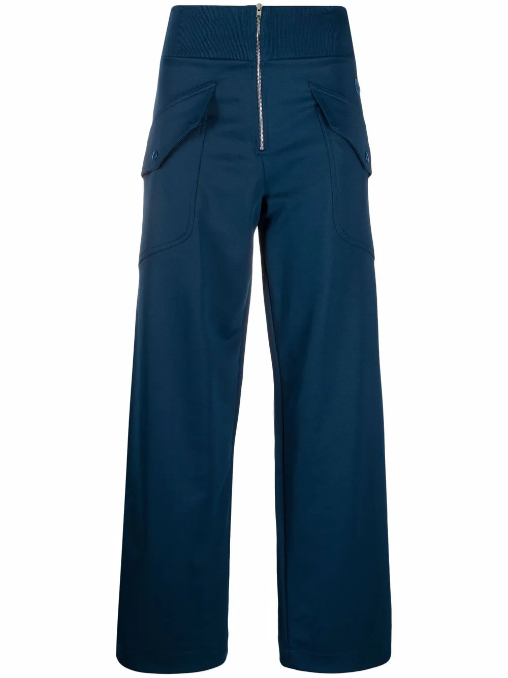 

Kenzo pantalones palazzo con bolsillos - Azul