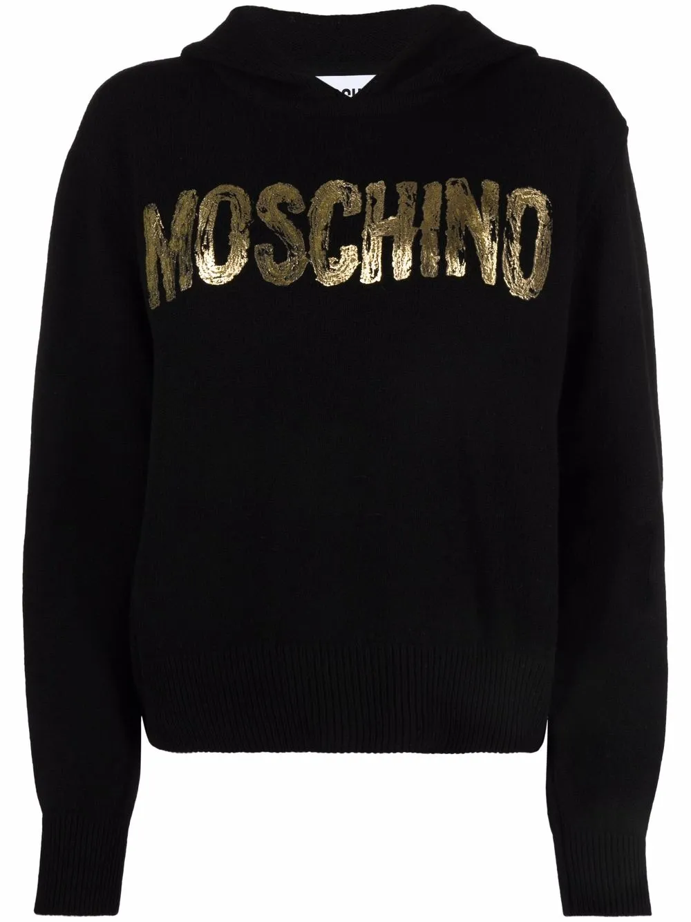 фото Moschino трикотажное худи с логотипом