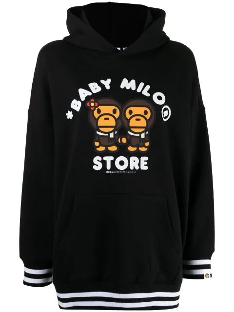 *BABY MILO® STORE BY *A BATHING APE® هودي بطبعة شعار الماركة