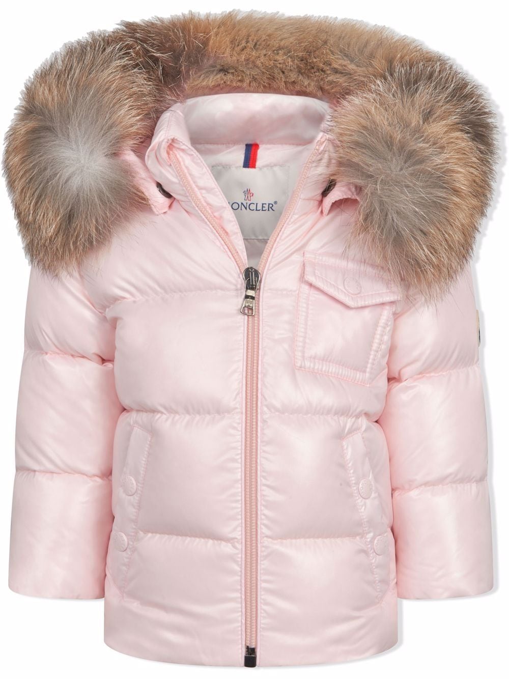 фото Moncler enfant пуховик с капюшоном