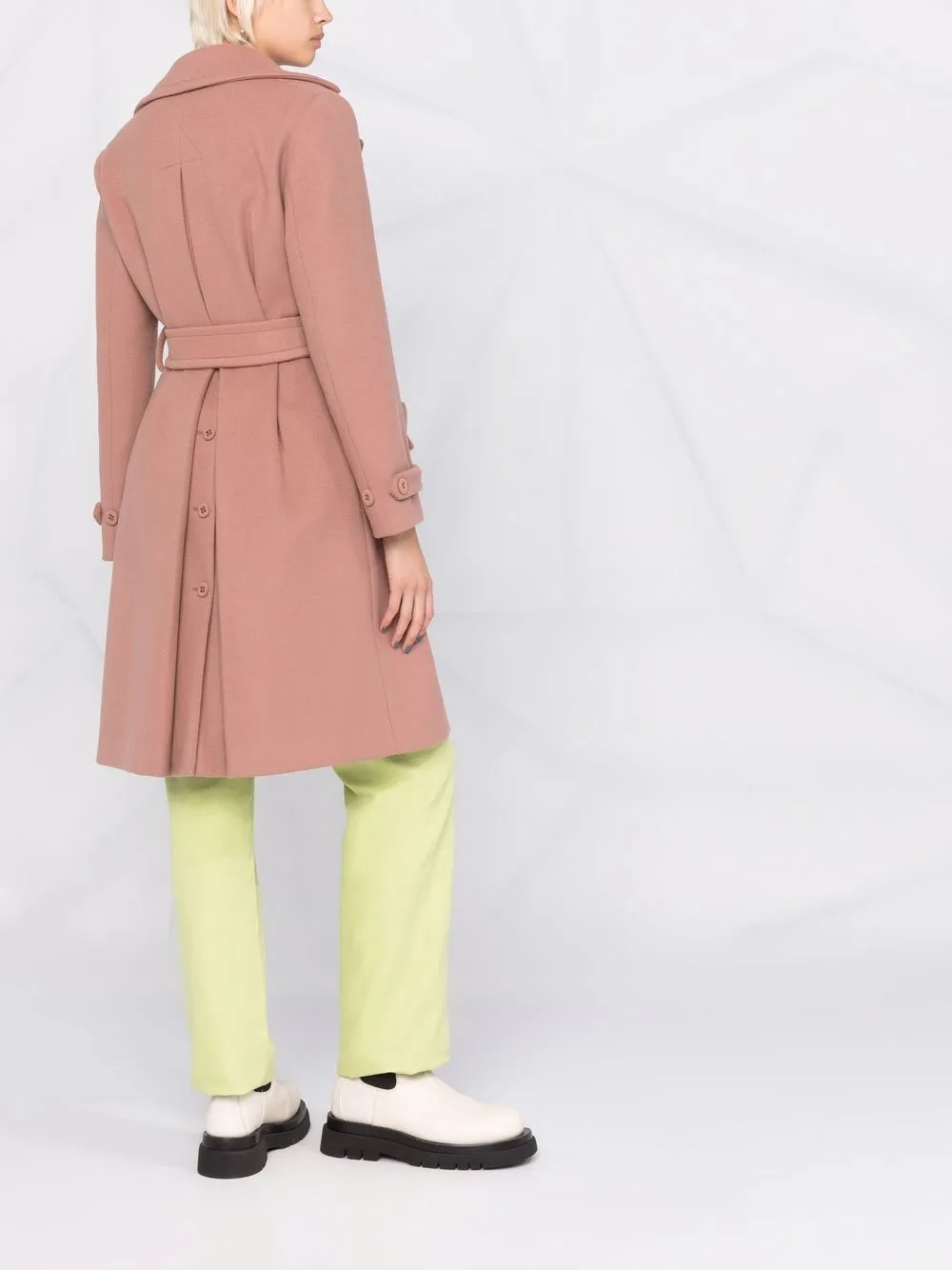 фото Lardini шерстяное пальто genny с запахом