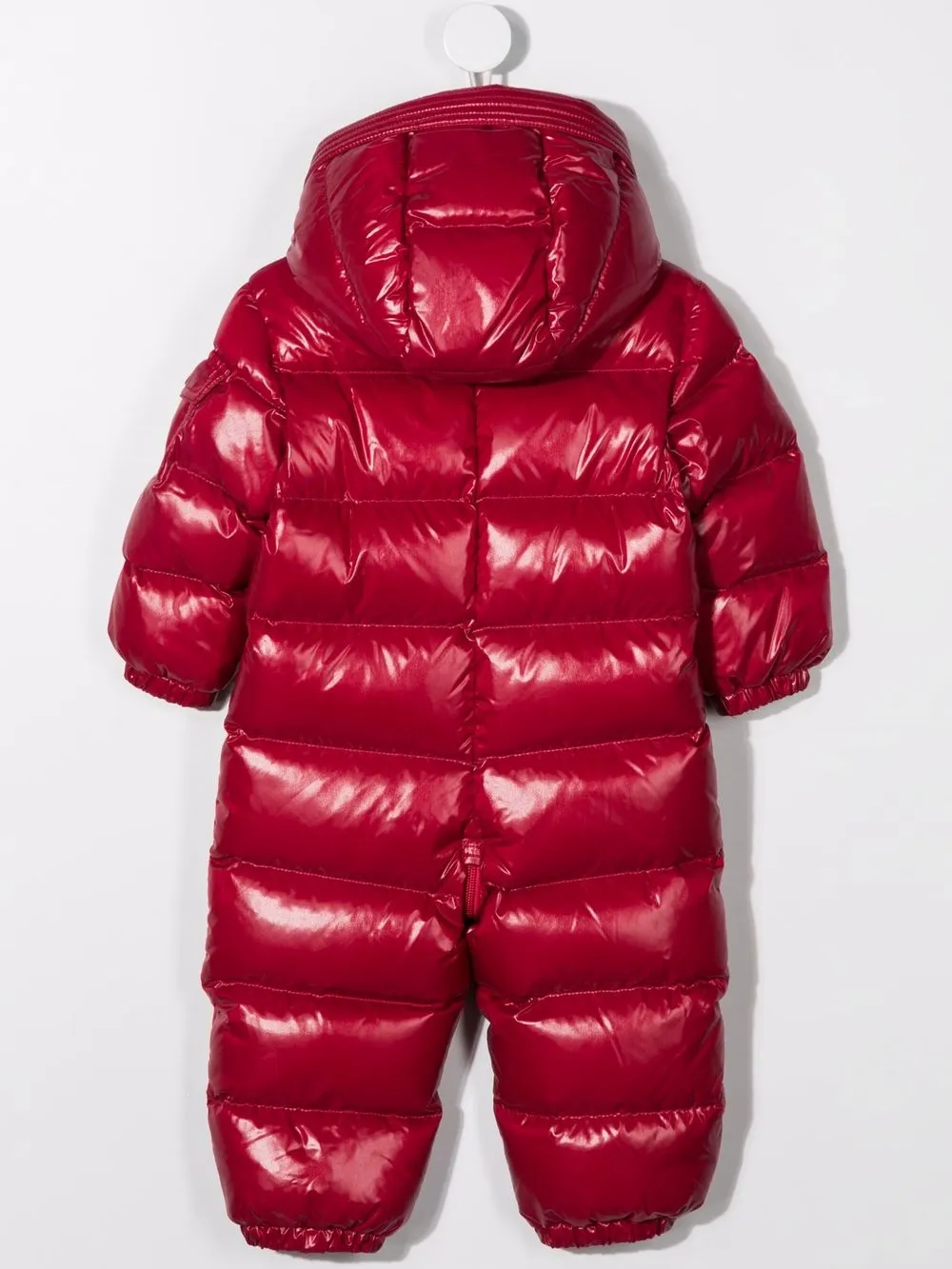 фото Moncler enfant дутый комбинезон с логотипом