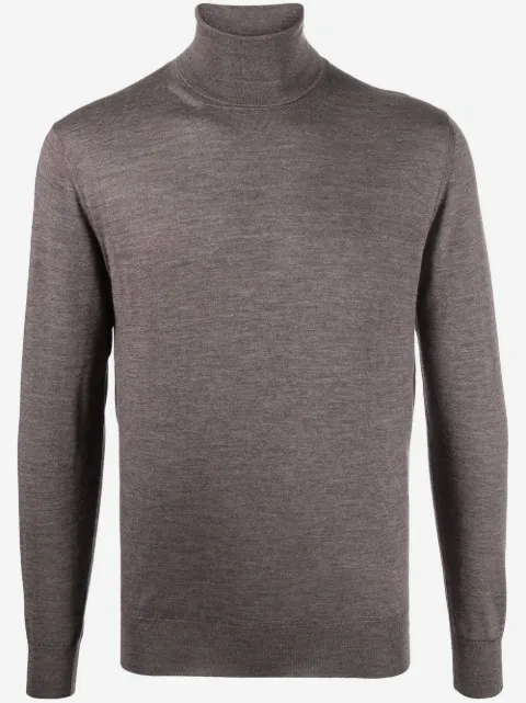 Cruciani roll-neck cashmere-silk jumper
