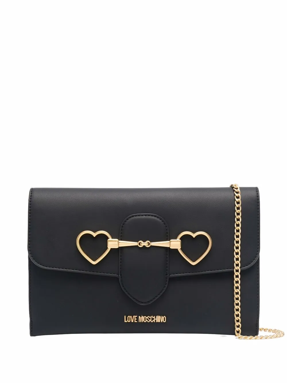Love Moschino heart-motif chain-strap shoulder bag · OS