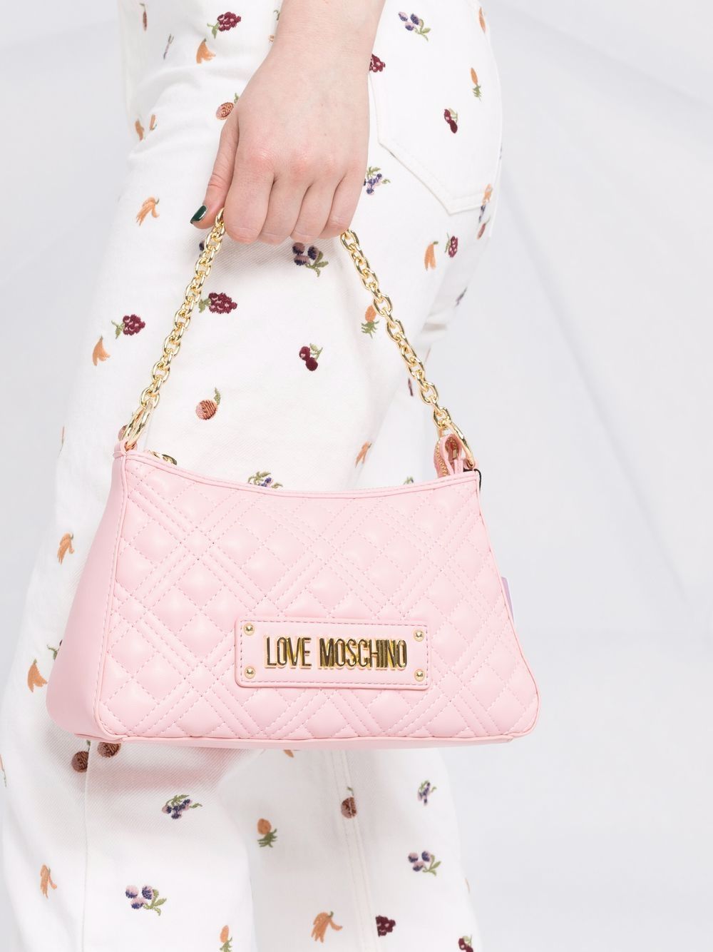 фото Love moschino стеганая сумка через плечо с логотипом