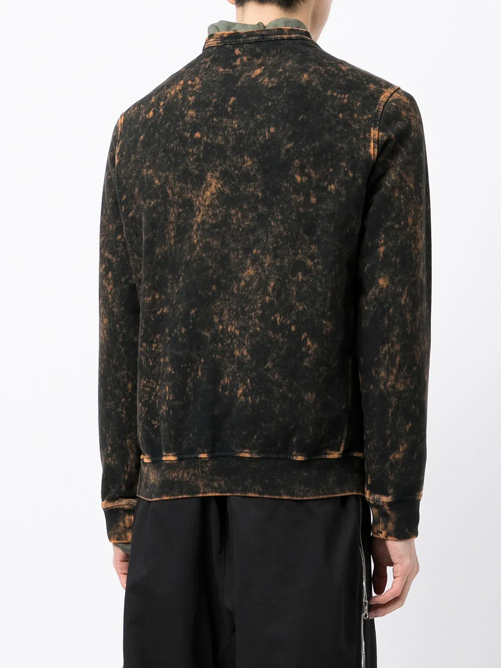 фото Stone island выбеленная толстовка с нашивкой compass