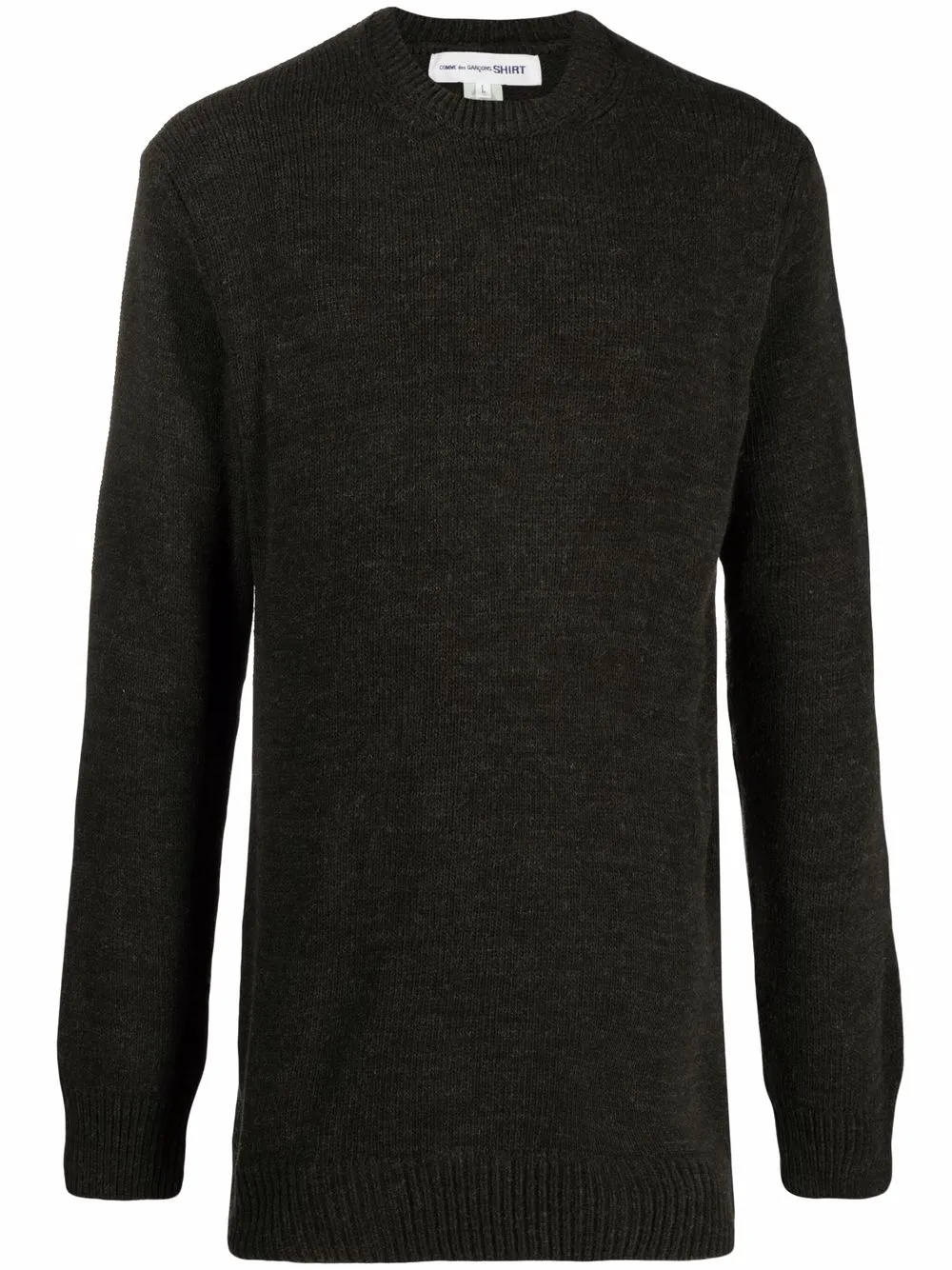 

Comme Des Garçons Shirt suéter tejido con cuello redondo - Verde