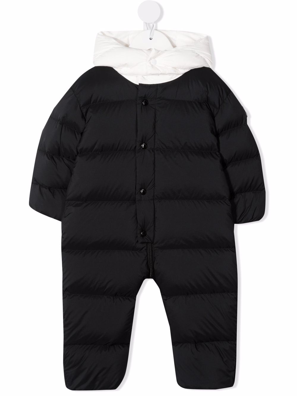 фото Moncler enfant дутый комбинезон с логотипом