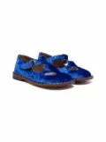 Pèpè velvet cut-out sandals - Blue