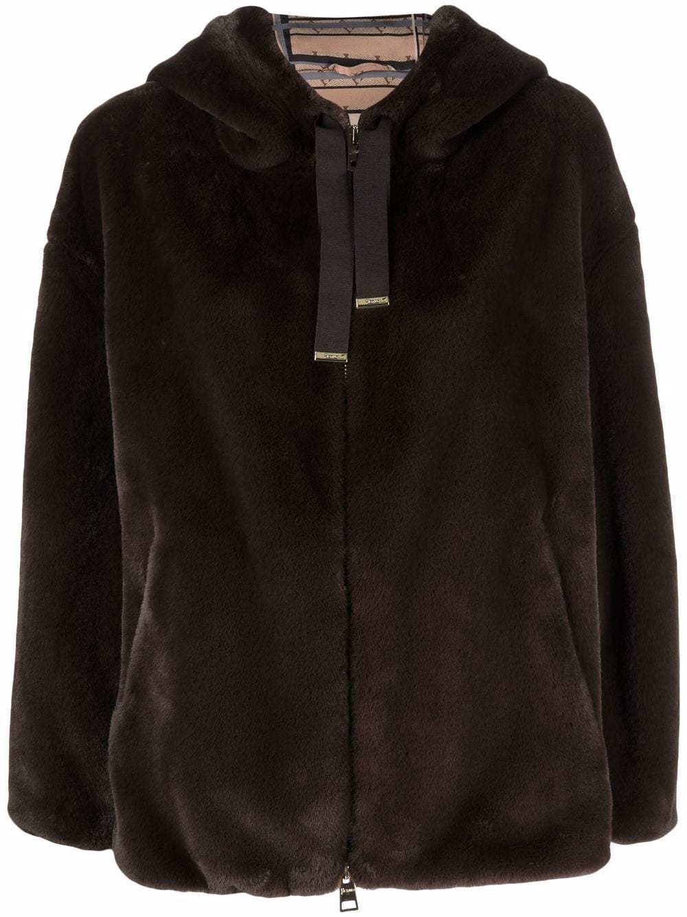 Herno Faux Fur Hooded Jacket - Farfetch