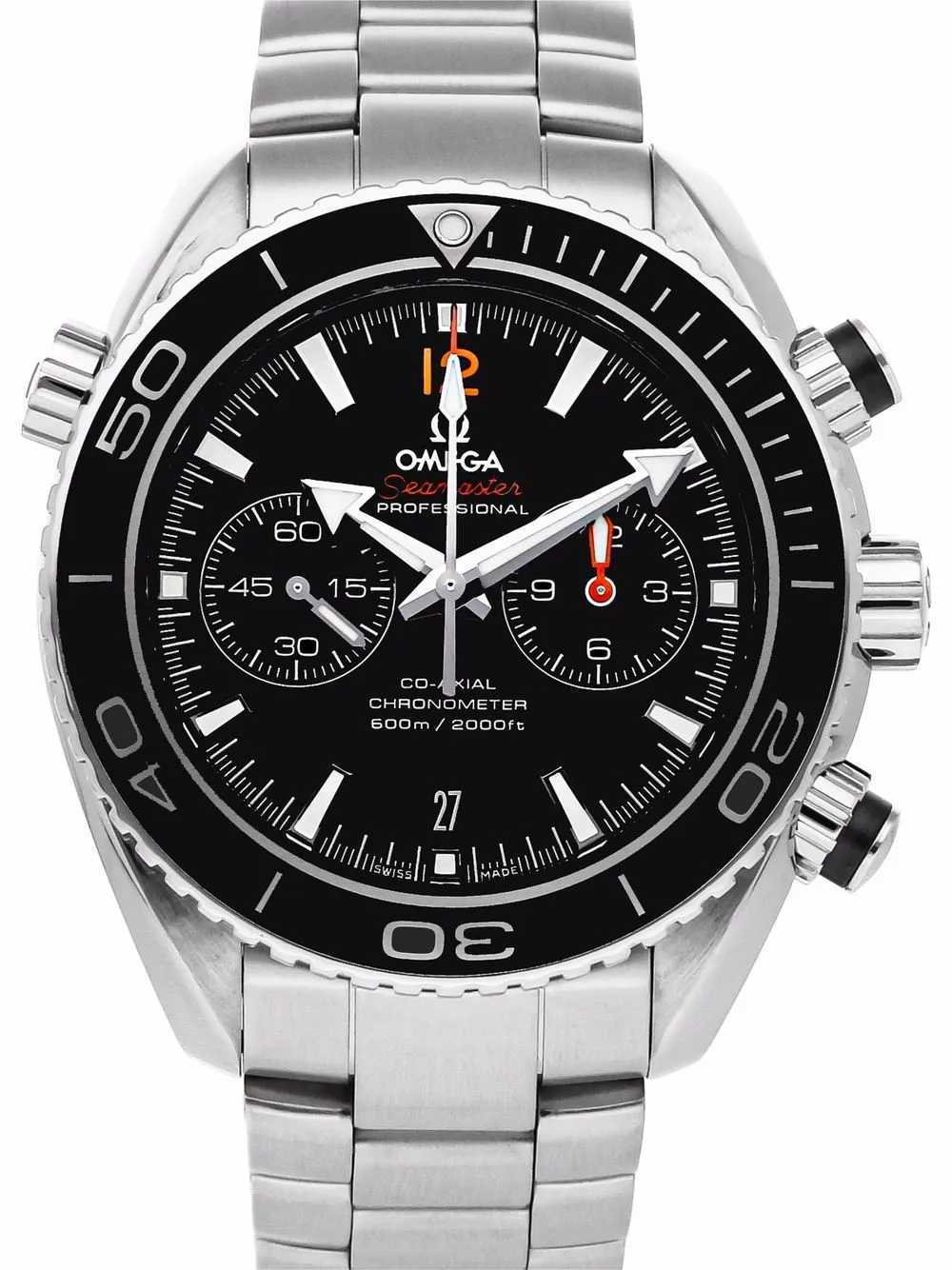 фото Omega наручные часы seamaster planet ocean 600m chronograph pre-owned 45 мм