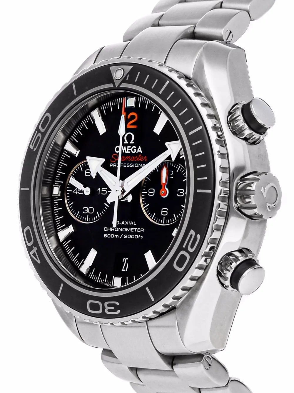 фото Omega наручные часы seamaster planet ocean 600m chronograph pre-owned 45 мм