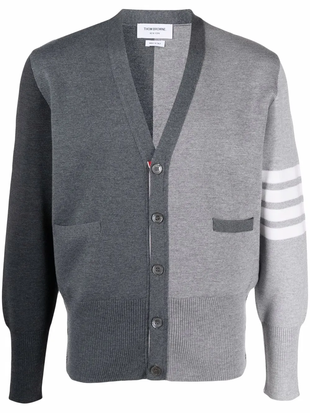 Thom Browne 四条纹开衫 | 灰色 | Image 1