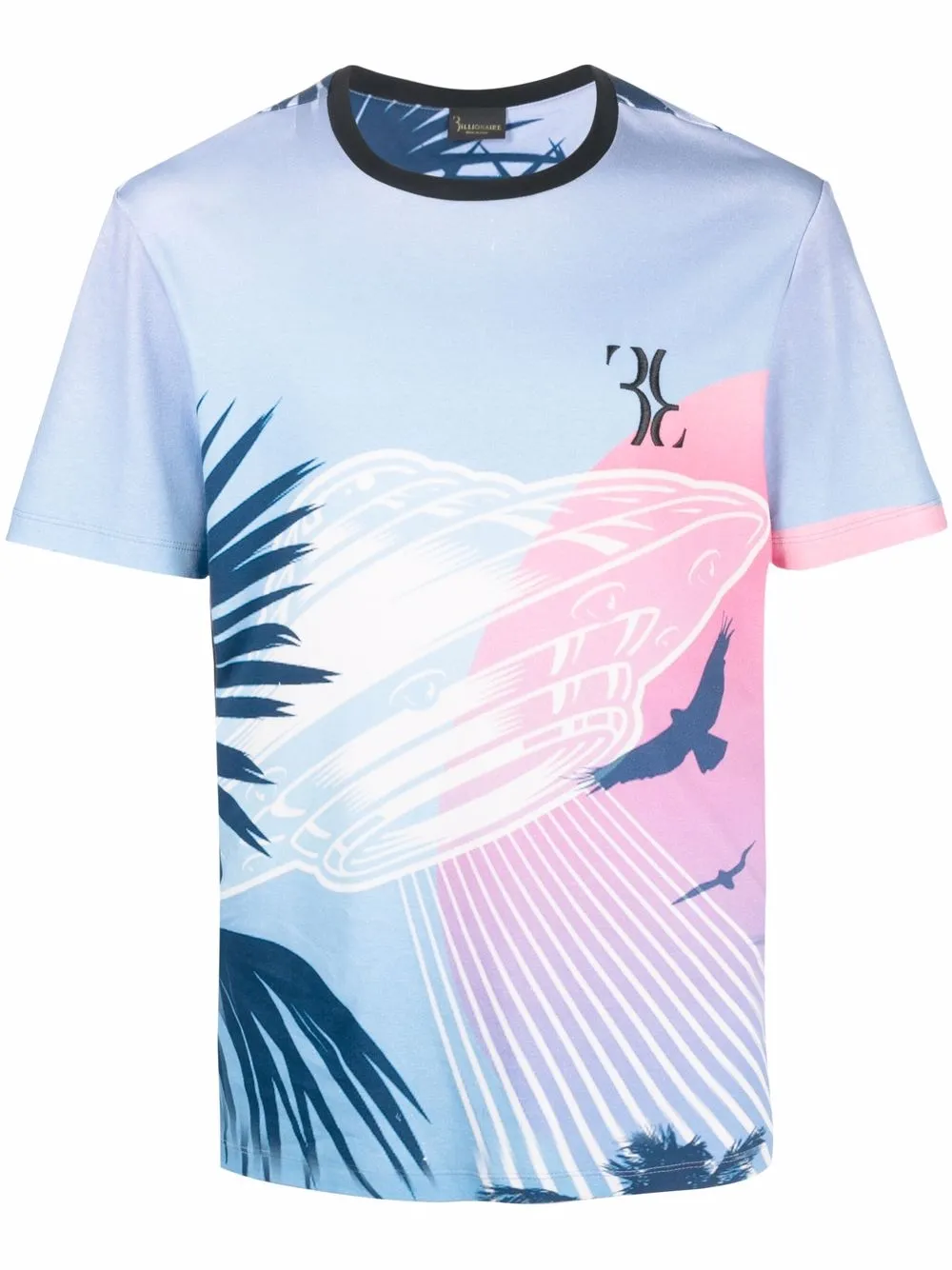 

Billionaire playera con estampado Billionaire in the space - Azul