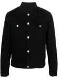 Billionaire logo-patch denim jacket - Black