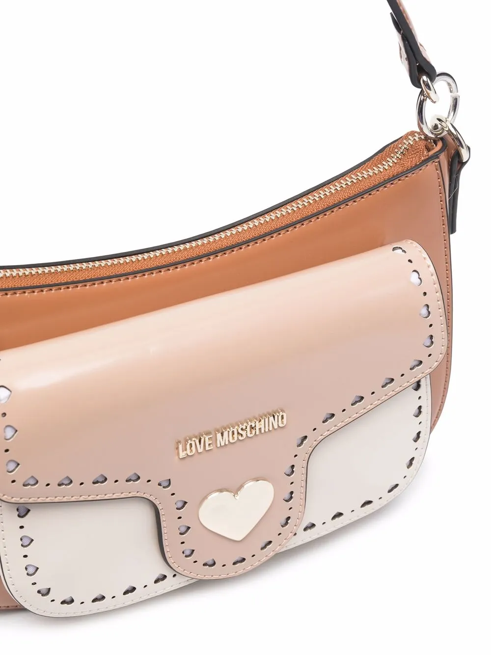 фото Love moschino сумка-тоут в стиле колор-блок с логотипом