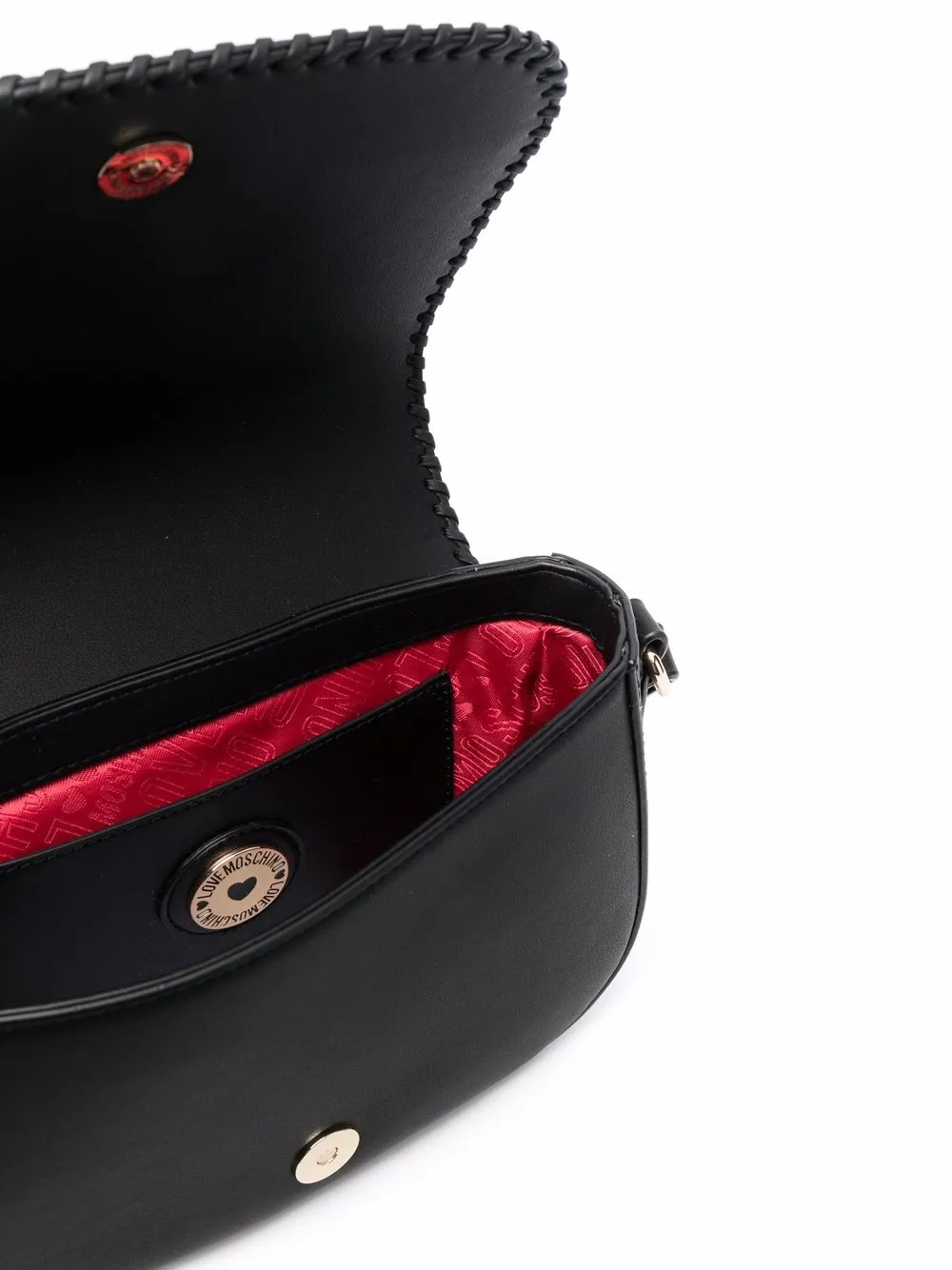 фото Love moschino сумка через плечо с плетеной отделкой