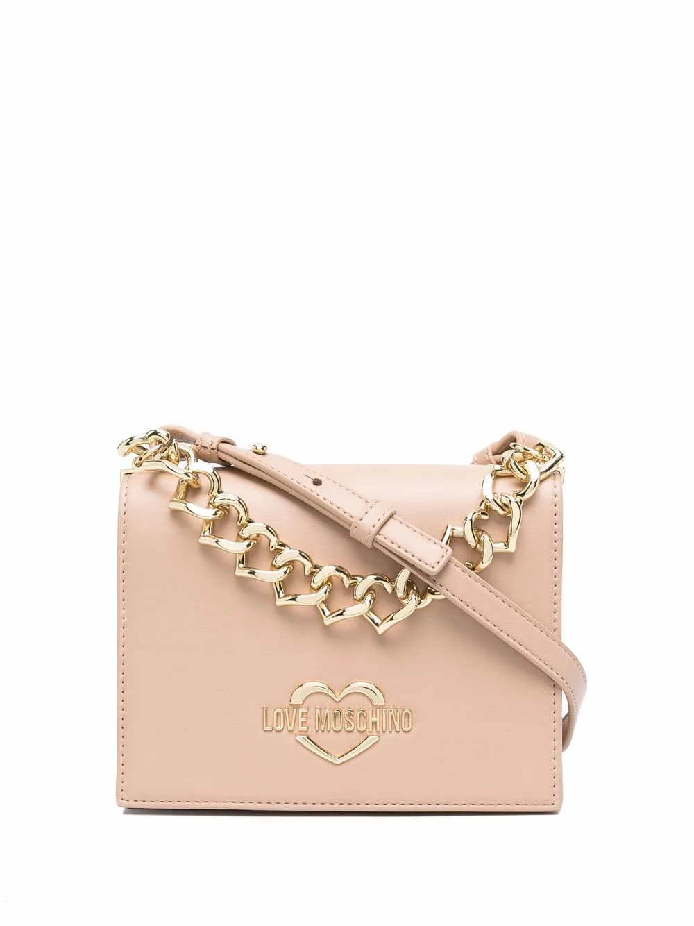 фото Love moschino сумка-тоут с цепочкой и логотипом