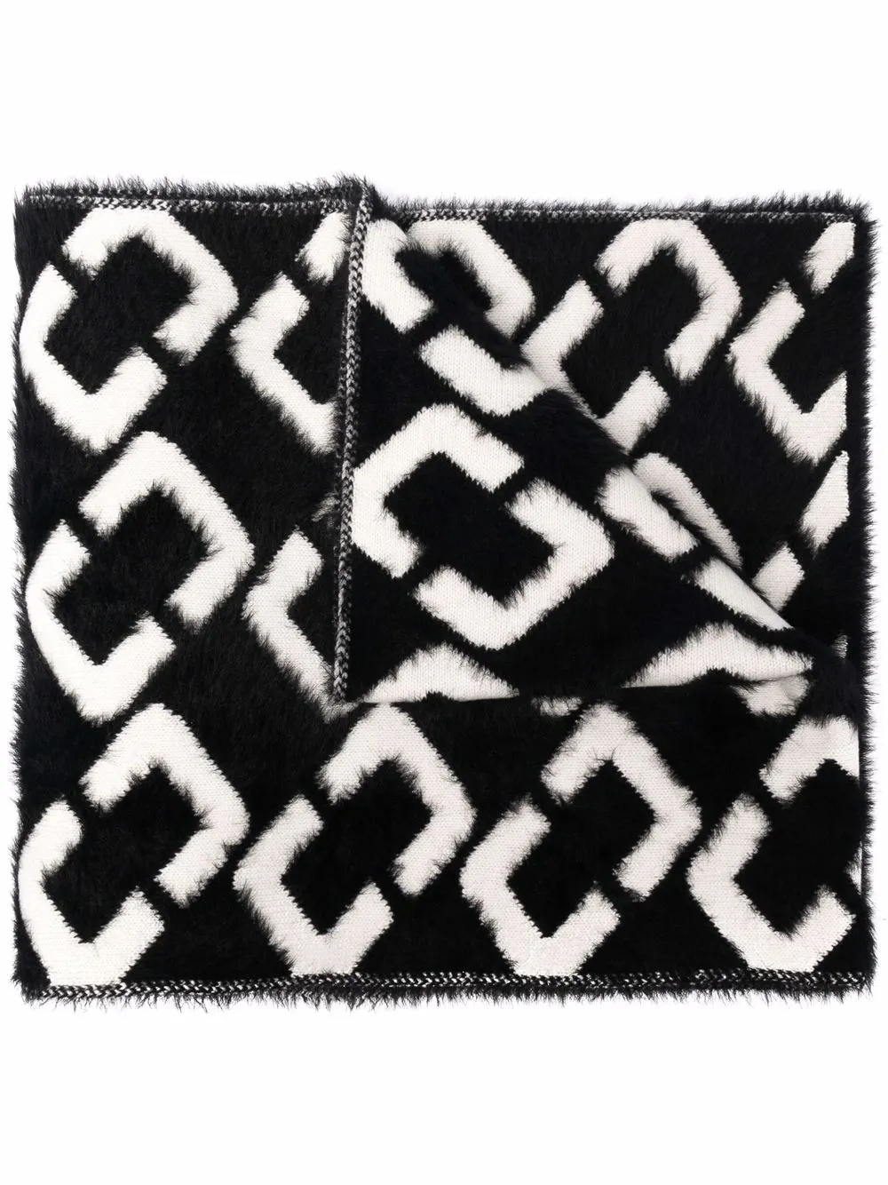 

DVF Diane von Furstenberg bufanda con estampado geométrico - Negro