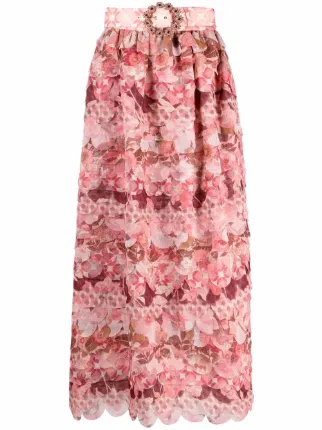 ZIMMERMANN Concert Scalloped Maxi Skirt 