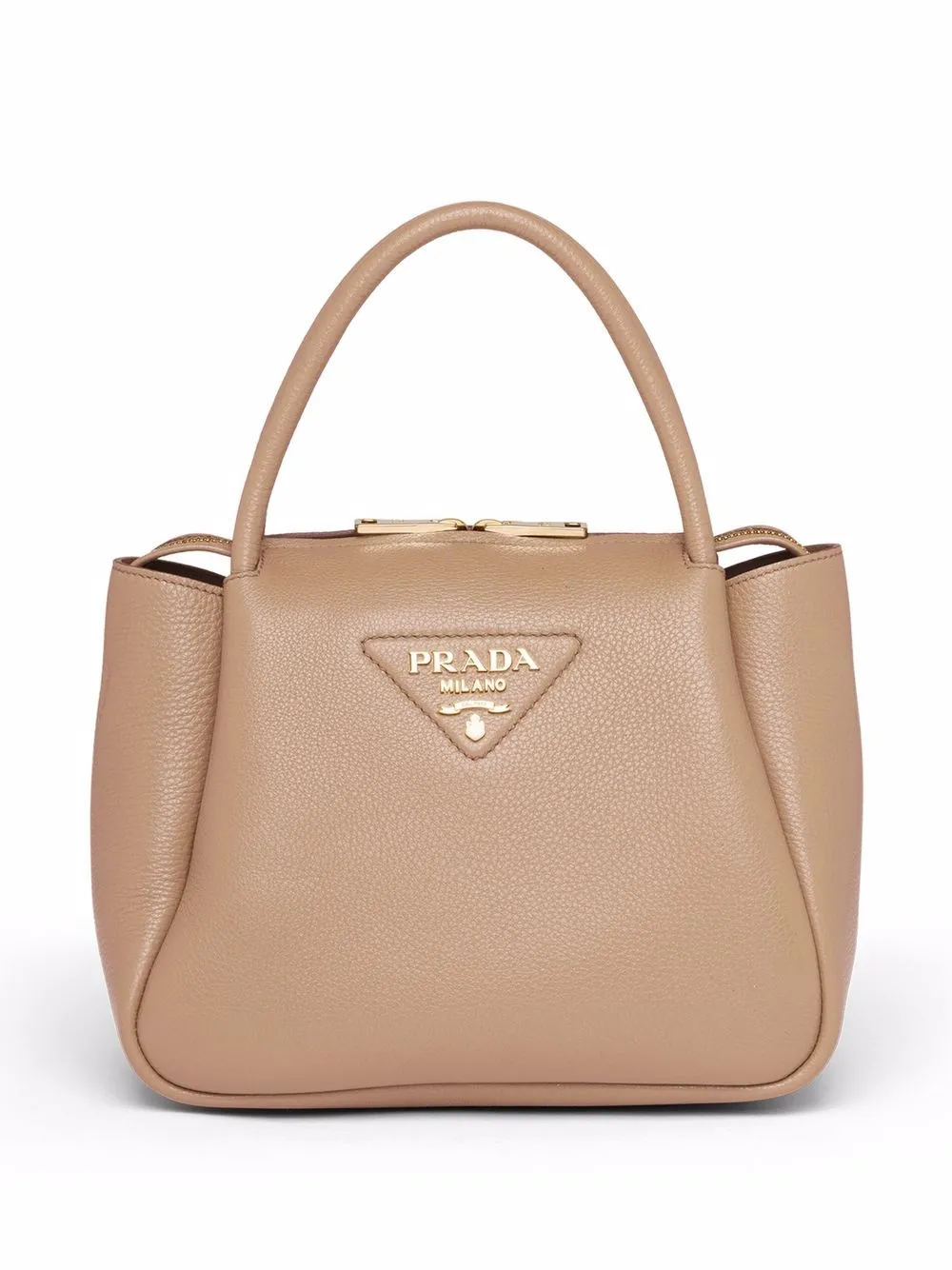 

Prada logo-plaque tote bag - Neutrals