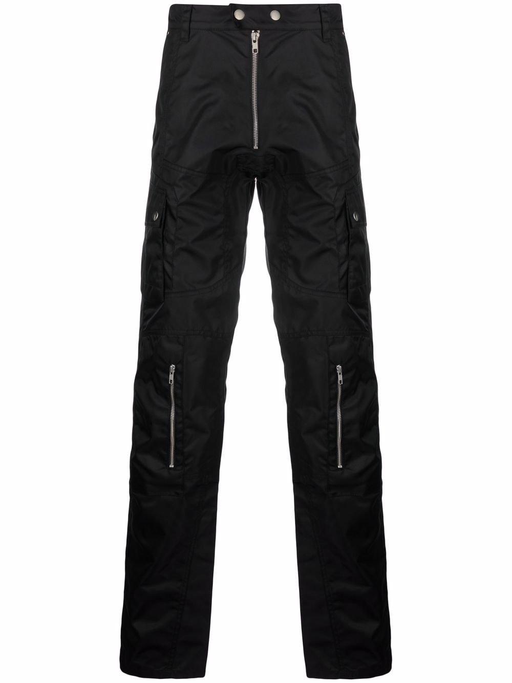 фото Gmbh straight-leg zip-detail trousers