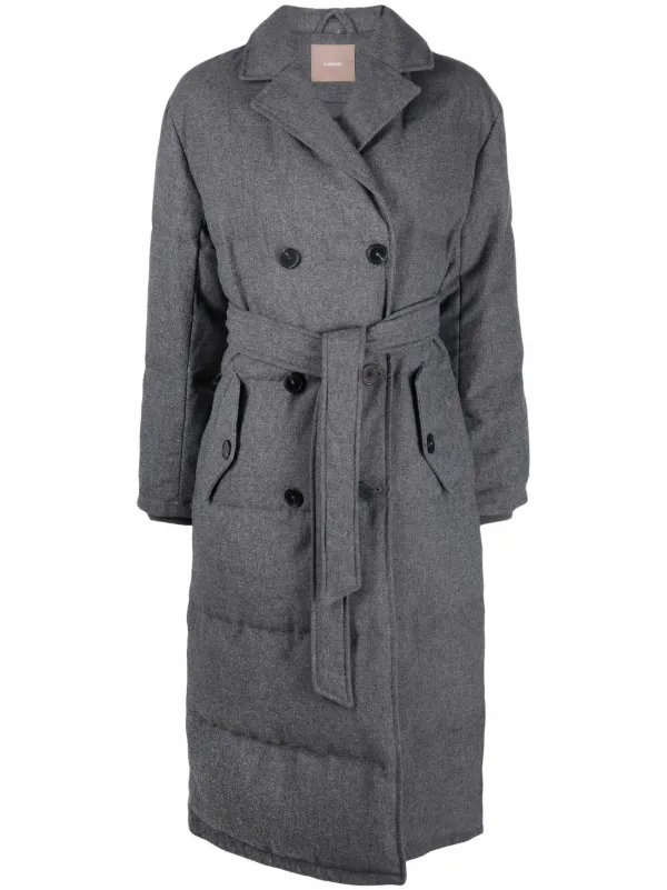 Shop 12 STOREEZ belted double-breasted 