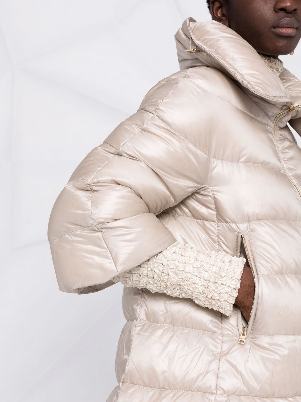 HERNO MONOGRAM DOWN JACKET Woman Chantilly