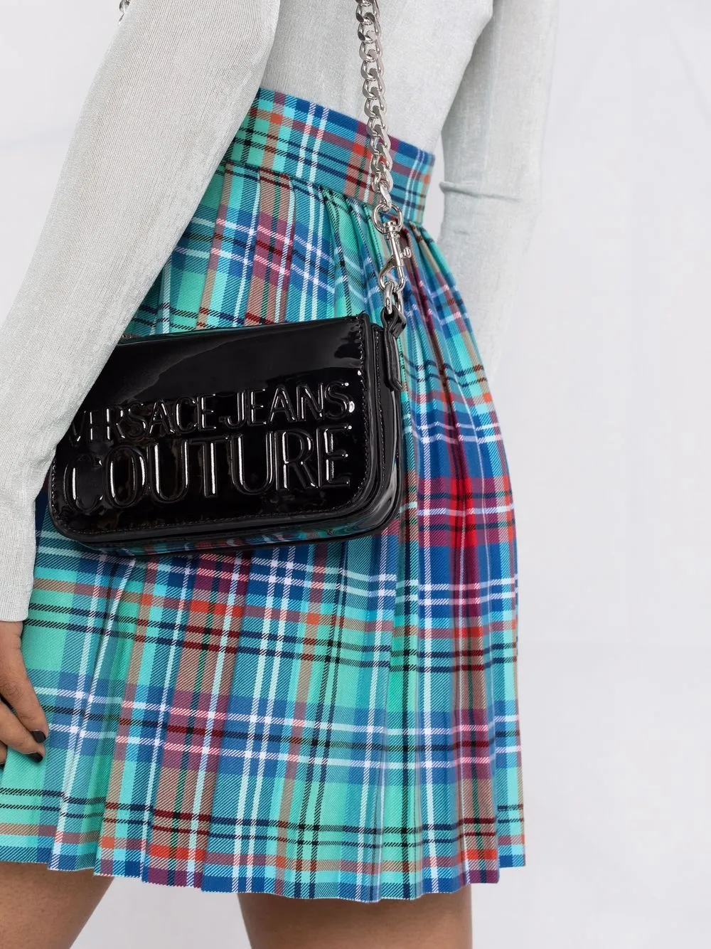 фото Versace jeans couture сумка через плечо с ремнем-цепочкой