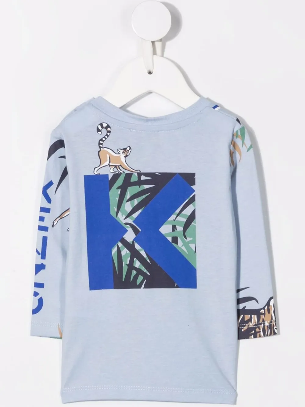 фото Kenzo kids футболка с длинными рукавами и принтом