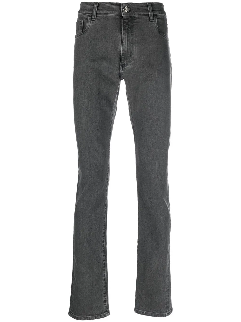 

Billionaire jeans slim con parche del logo - Gris