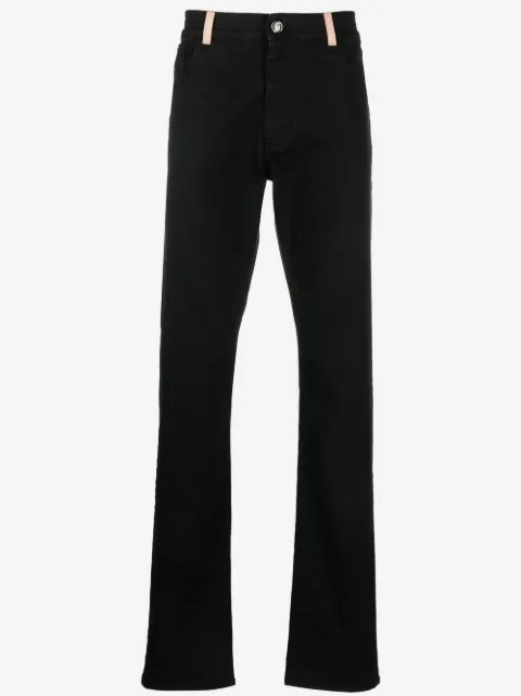 Billionaire mid-rise straight leg jeans