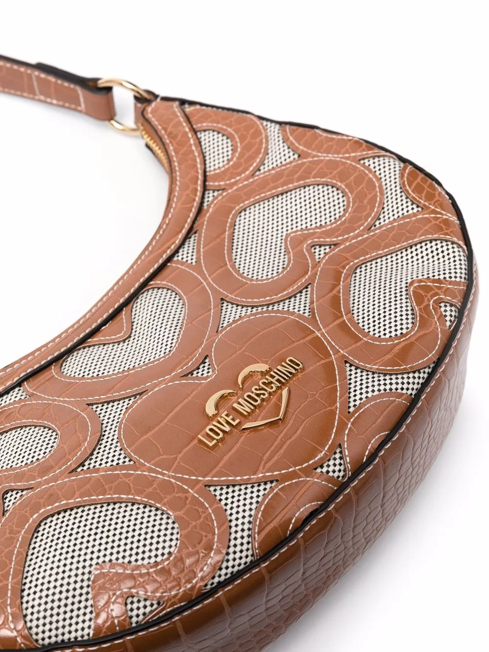 фото Love moschino сумка-тоут с нашивкой