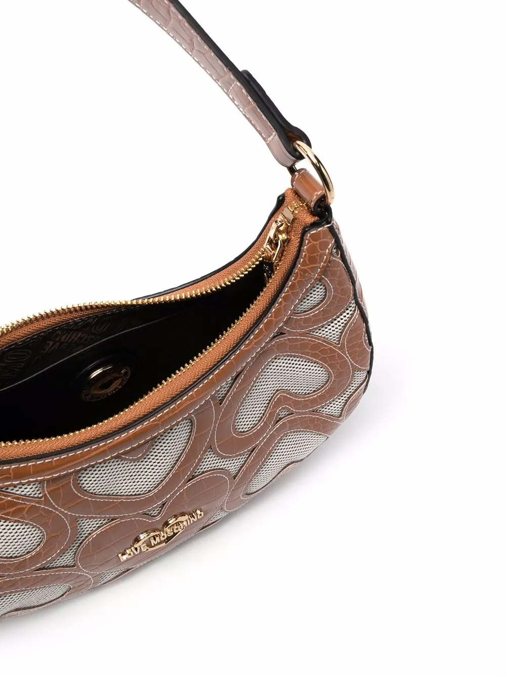 фото Love moschino сумка-тоут с нашивкой