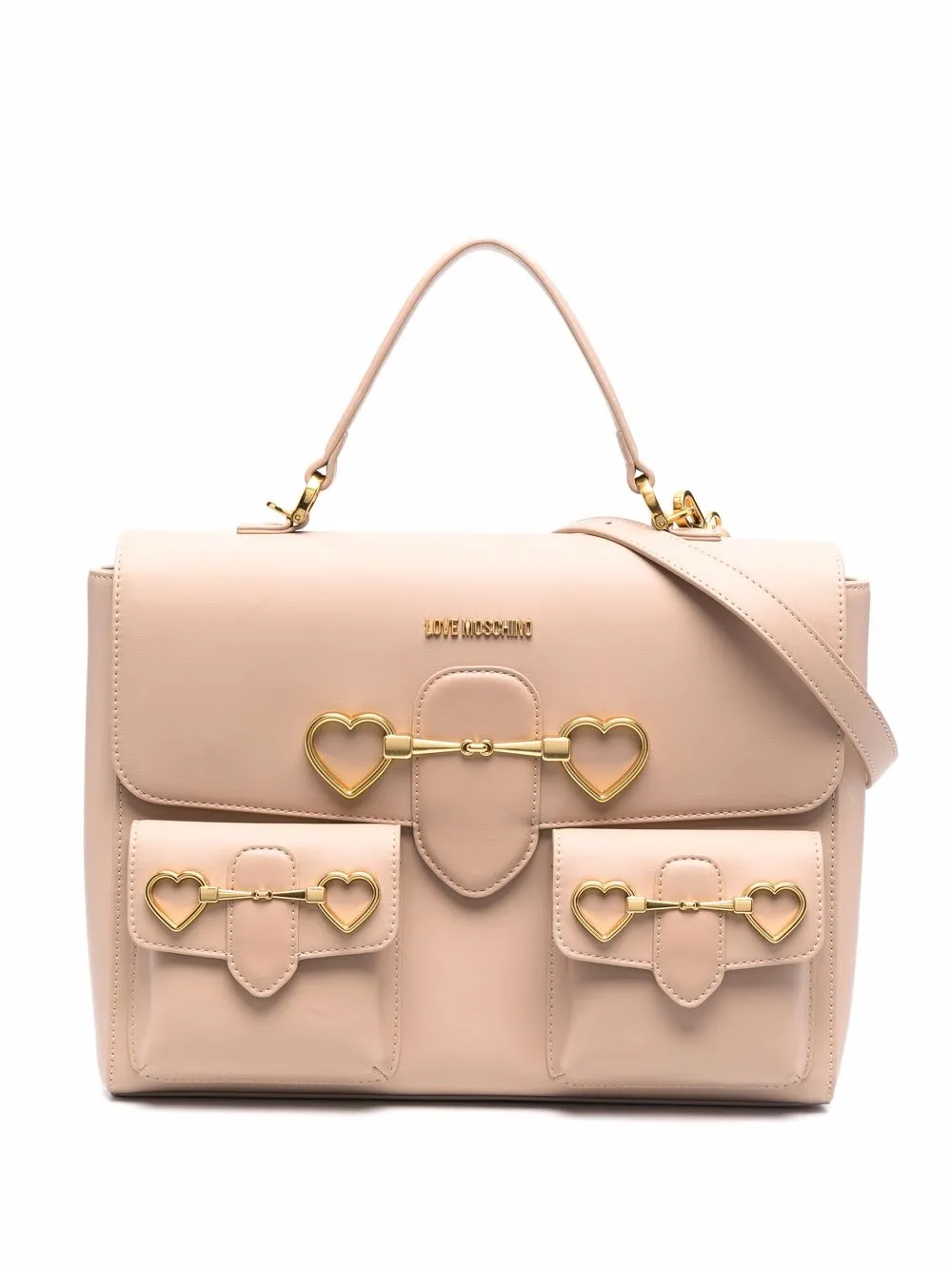 фото Love moschino сумка-тоут с пряжкой