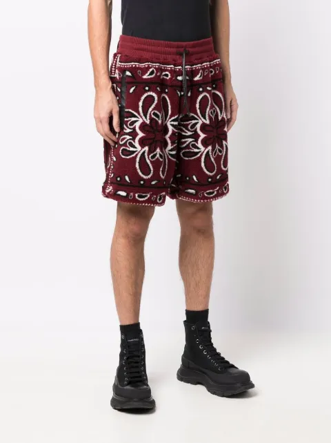 amiri paisley shorts