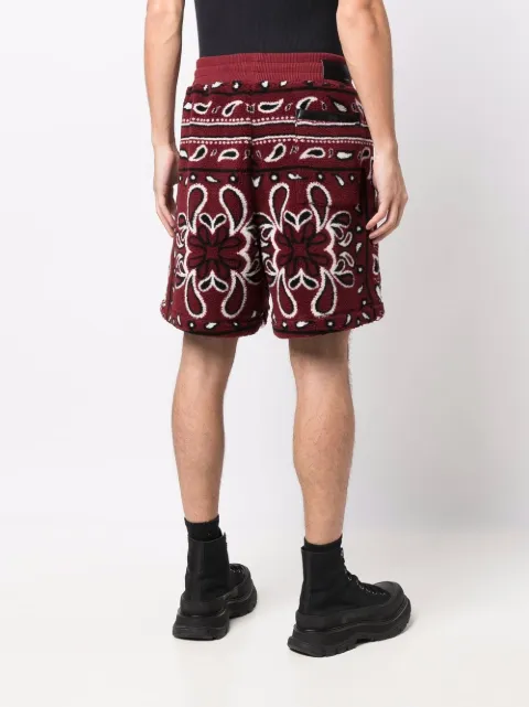 amiri paisley shorts