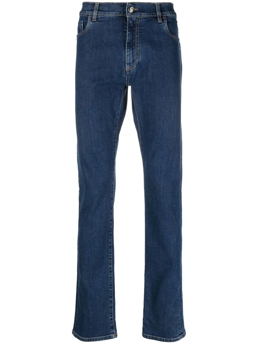 

Billionaire jeans slim con parche del logo - Azul